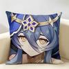 Layla Genshin Impact Cushion Cover Natural Linen Organic Fabric DoubleSided Printing Room Sofa Decor Pillow Case