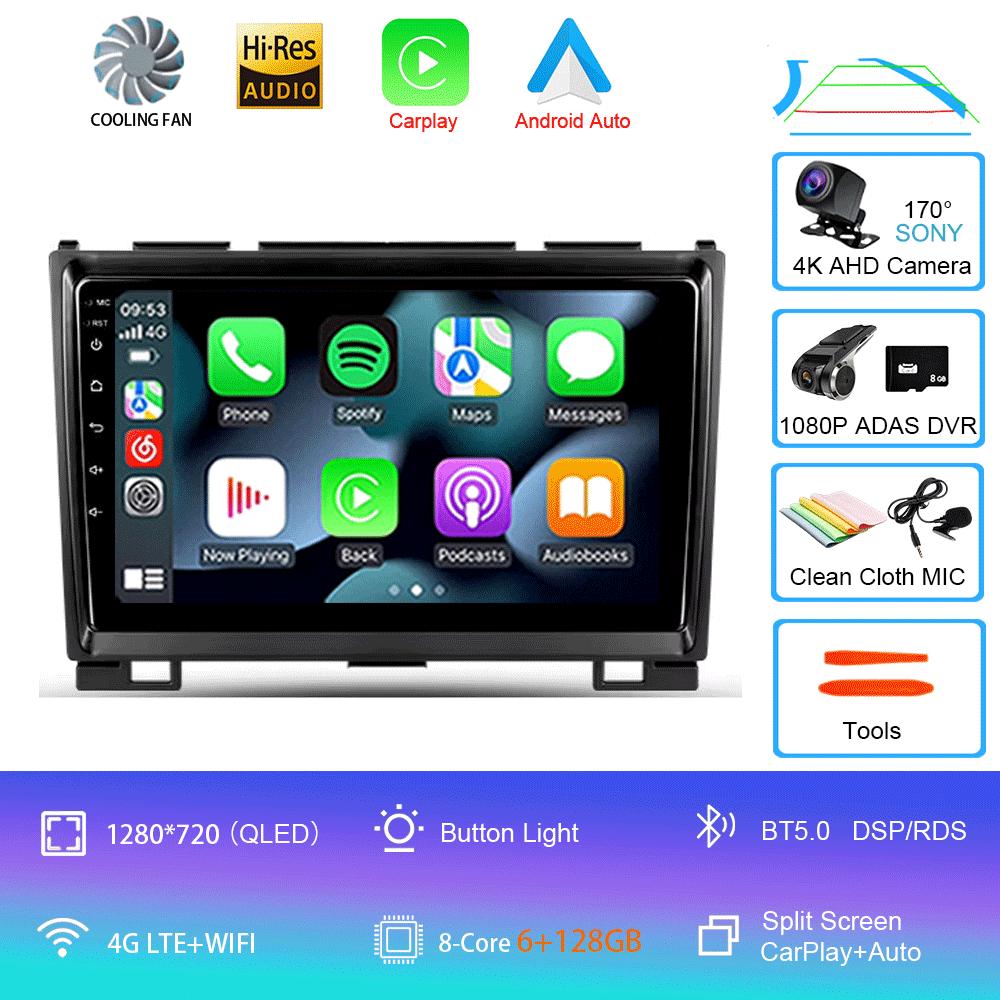 Car Radio Android 14 Carplay For Great Wall Haval Hover H5 H3 2011 - 2016 Navigation Multimedia Player Stereo WiFi+4G video BT
