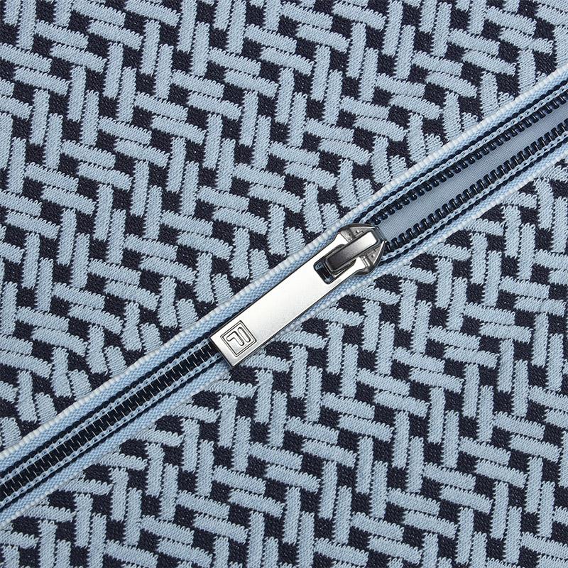 FILA White Series Fashion Versatile Knitted Long Sleeve Jacket Women Jackets Harmonious-Blue F11W513503FBU