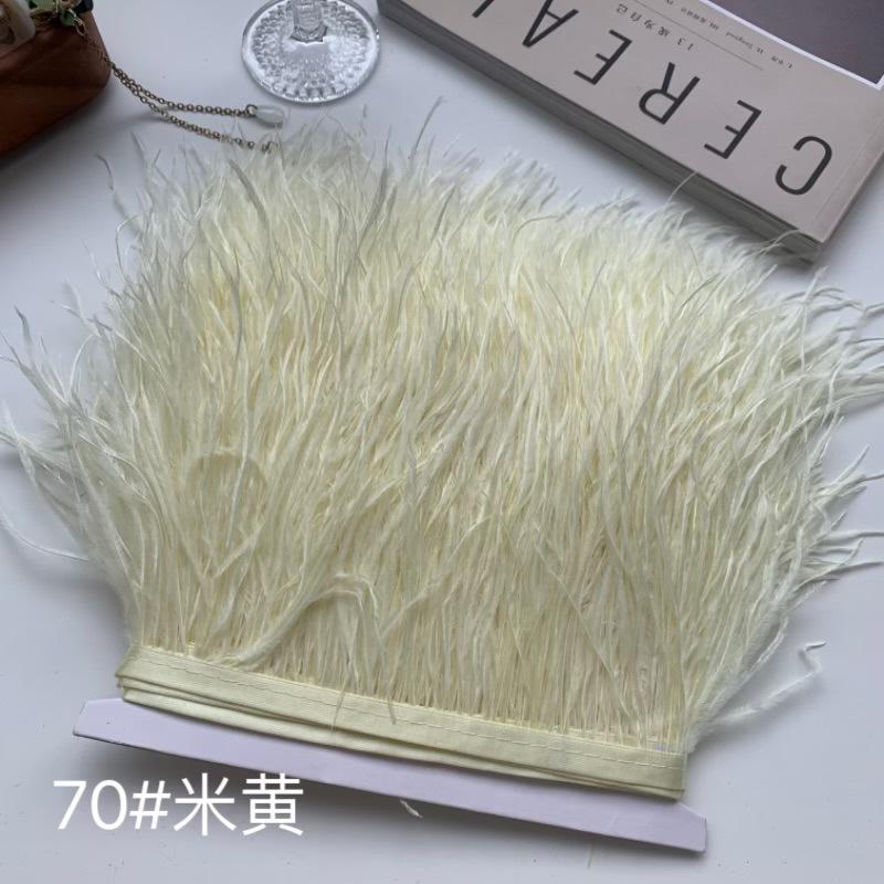 Ostrich Hair Cloth Edge 10-15Cm Clothing Accessories Diy Skirt Decoration Dress Neckline Cuffs Feathers