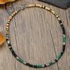 Emperor Stone Beaded Men's Collarbone Necklace: Stylish European & American Hip Hop Abacus Bead Chain