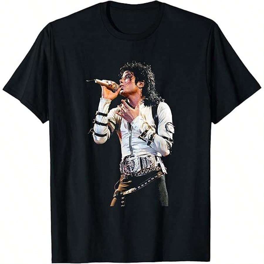 

Men s Fashion Printed Loose Fit Short Sleeve T-Shirt BREATHABLE COOL SUMMER Michael Jacksons UniSexs 5XL різнокольоровий