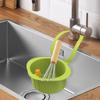Sink Drain Strainer Press Dumping Faucet-Mount Sink Strainer Basket for Household Home Vegetable Garbage Apartment Restaurant