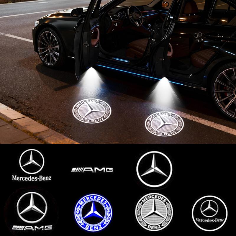 BLZ3 HD LED Projector Door Courtesy Welcome Light For Mercedes Benz AMG W205 W212 W213 A B C E M GL GLA GLB GLC GLE GLS Accessories