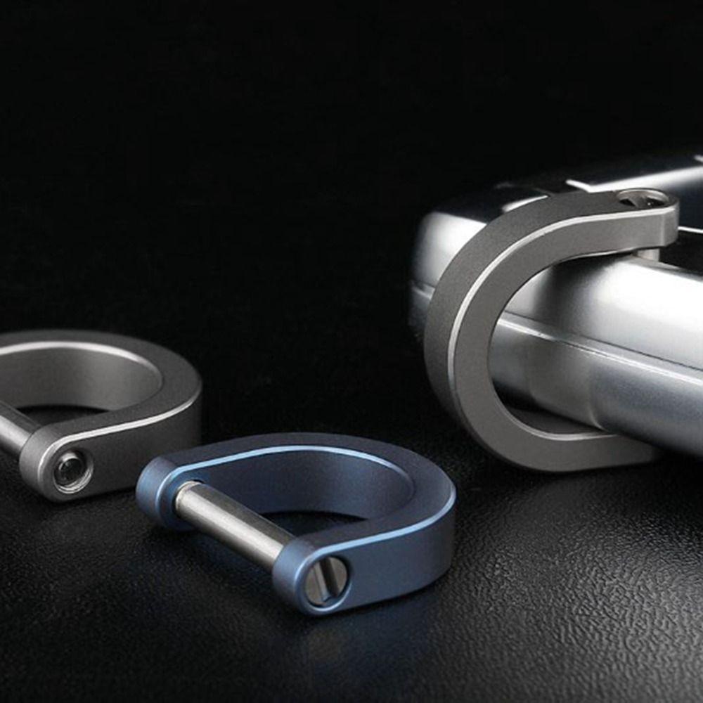 Horseshoes Buckles Titanium Alloy D Bow Staples New Shackle Key Ring  Outdoor Accessories