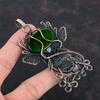 Pendentif Pierre Gemme Labradorite Feu Vert Pendentif Fait Main Enveloppé de Fil de Cuivre Bijoux Pierre de Lune Arc-en-Ciel Pendentif Visage de Cerf Bijoux en Fil de Cuivre