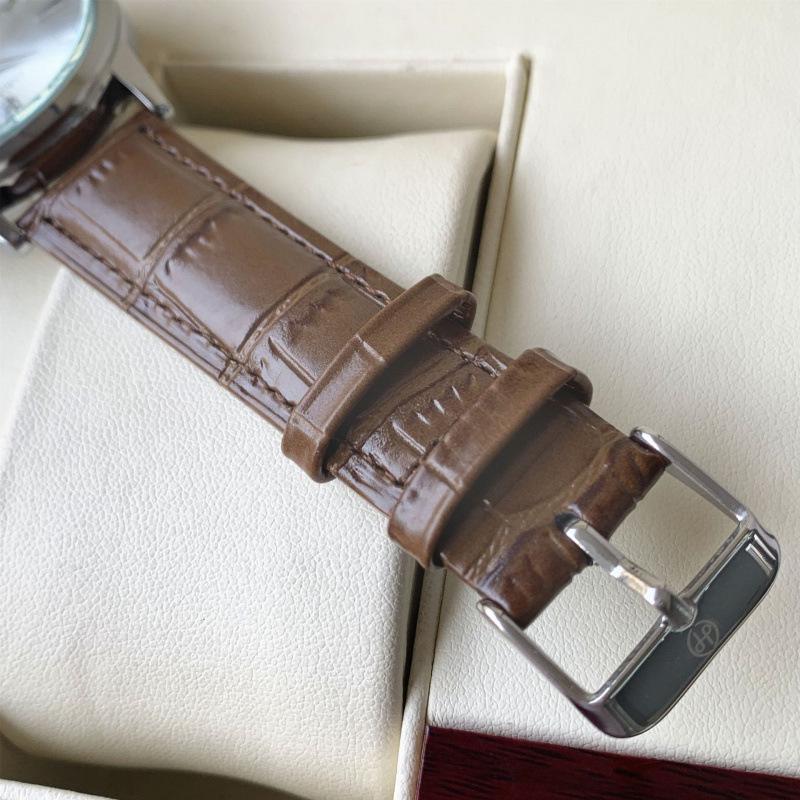 Ceas cu cuarț de afaceri pentru bărbați PABLO RAEZ: Automat, Rezistent la apă, cu Secundar continuu și Calendar.