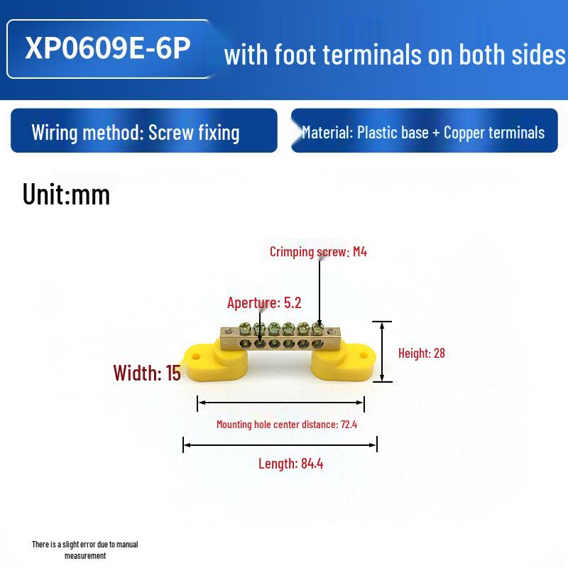Bestellen Sie Kupferverdrahtungsklemmen mit doppelten Sockelstiften - Blau für Neutral, Grün für Erde.