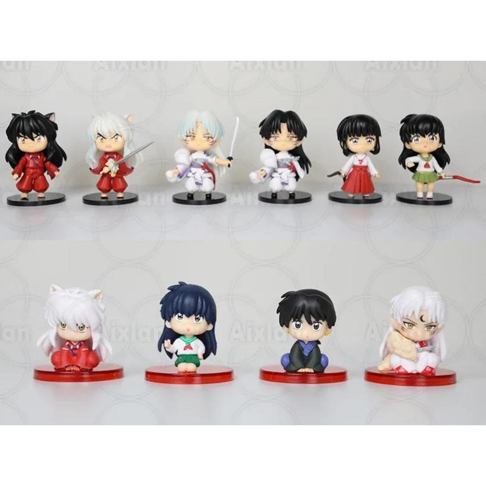 20cm Anime Inuyasha Figure Inuyasha Kikyō Sesshoumaru Higurashi Kagome PVC Action Figure Model Toys Collectible Model Toy Gift