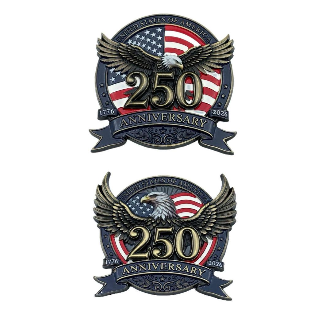 3D Stereo 250th Anniversary Eagle Car Sticker (1776-2026)