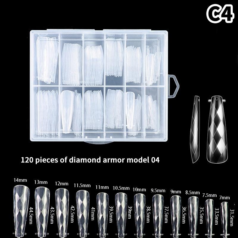 Sandwich Dual Nail Forms 240Pcs 15Size Extensions-Dual Forms Coffin Oval Almond Nail Forms Top Mold Bottom Mold Extensions