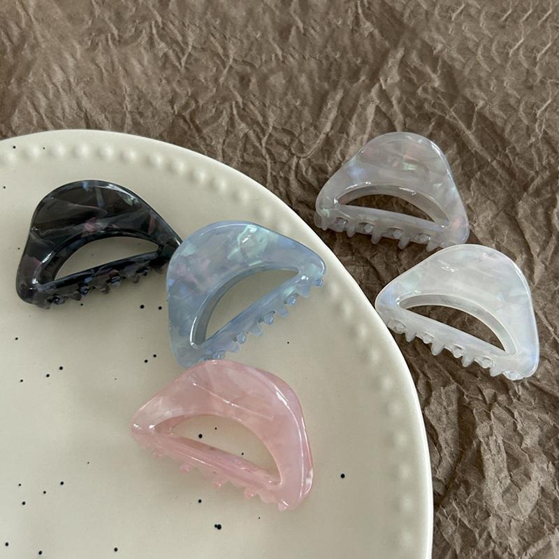 Acetic Acid Claw Clip Ponytail Hair Clip Solid Color Hair Clip Ponytail Shark Hair Claw Clip For Women Girls Hair Accessories