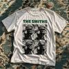 The Smiths Weißes Grafik-T-Shirt Indie-Rock-Band Foto-Print Unisex-T-Shirt