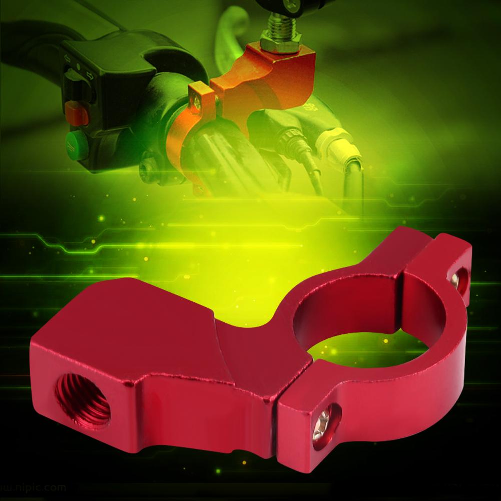 10mm Motorsykkel Bakspeil Brakett Styremontering Speiladapter Holder Klemme Sølv