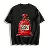 2026 New Year Themed Red Bag Print Casual Unisex Top Pure cotton T-shirt