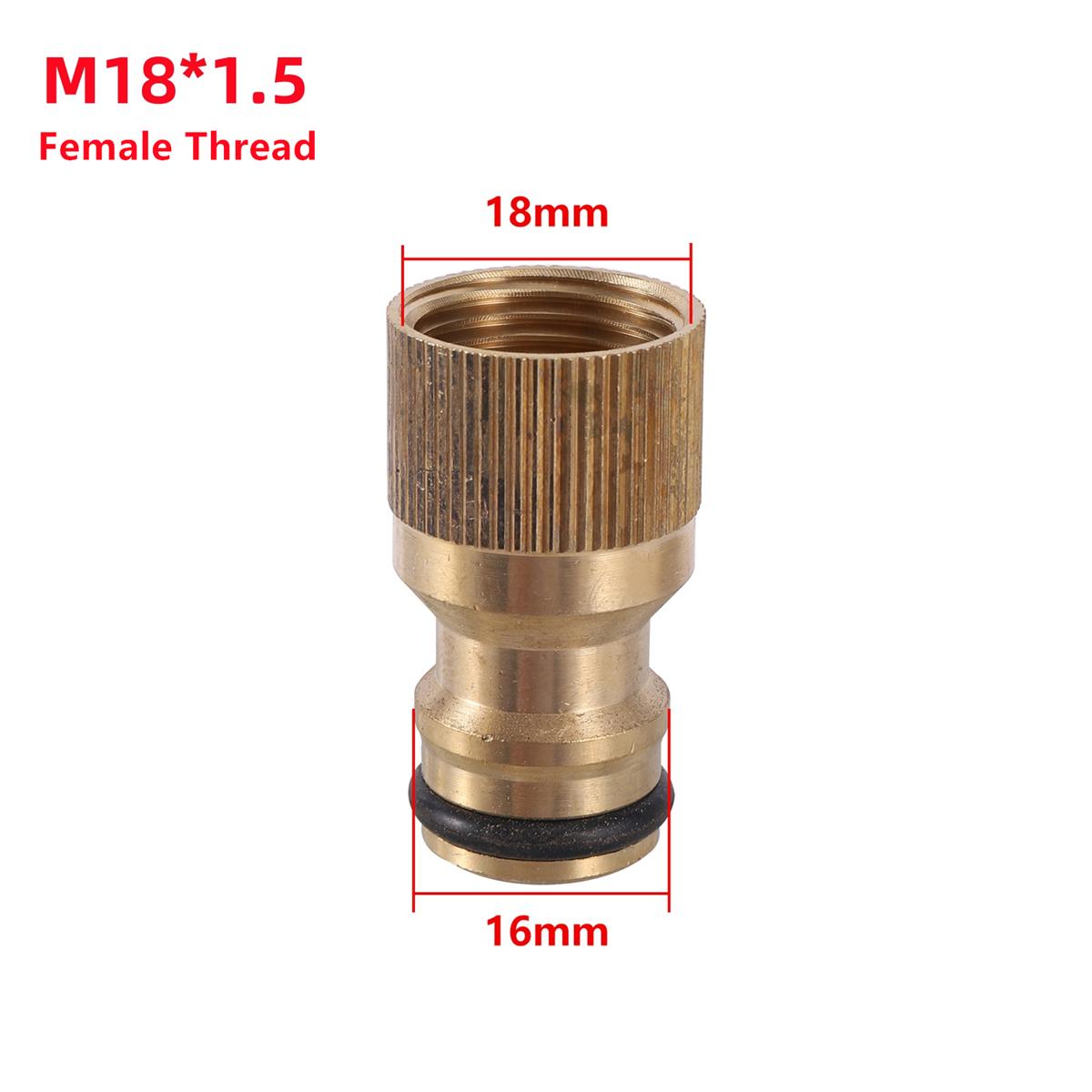 

M22*2 Electric Car Washer Pump Nipple Connector M18*1.5 Water Gun Brush Joint Garden Lawn Irrigation Handle Switch Coupling 2Pcs