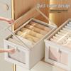 Large Oxford Cloth Storage Box with Lid and Window for Clothes Organization