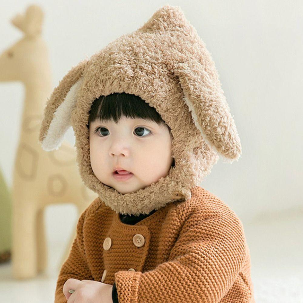 Outdoor Rabbit Ears Hat Korean Ear Protection Hat Fashion Baby Plush Hat Boys Girls