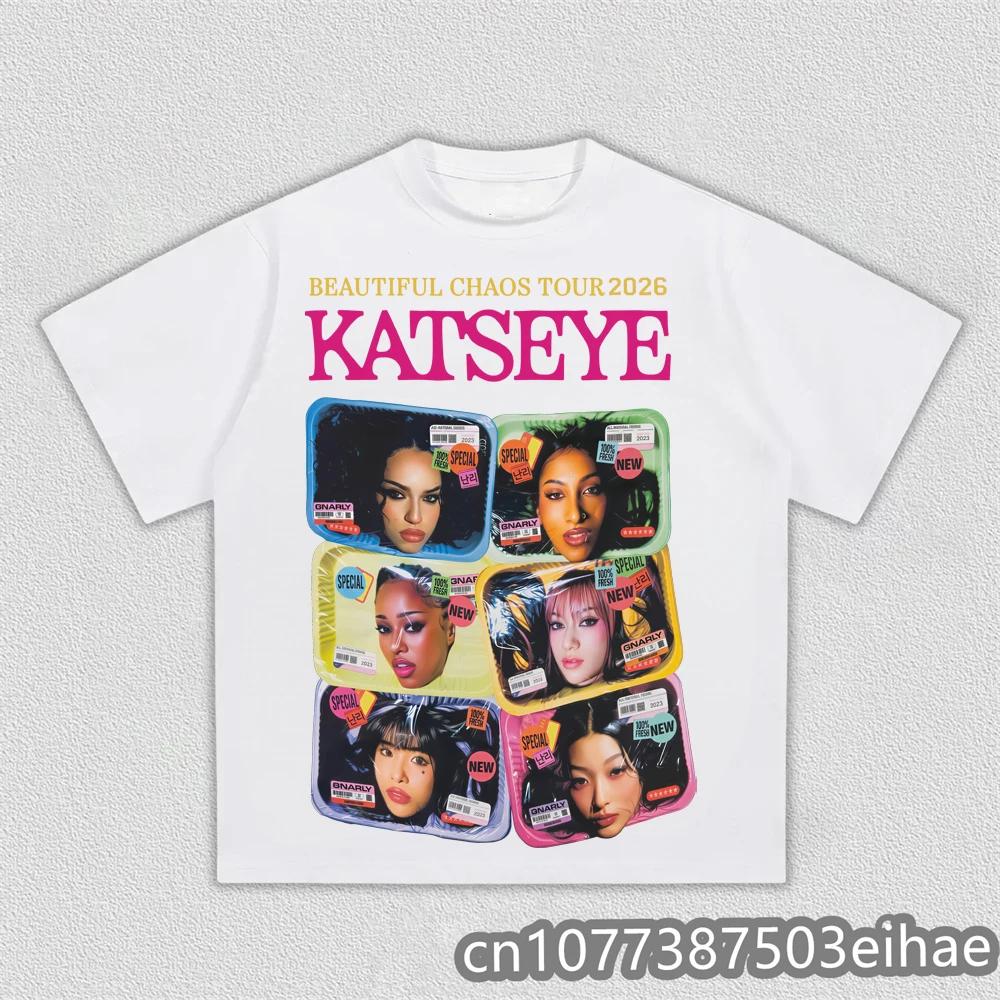 Unisex Kpop Katseye Printed Fan Support Cotton Tshirt Casual Daily Wear For Music Lovers Adults Kids Sizes Available