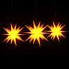 LED Christmas Stars 3 Pcs Foldable Yellow