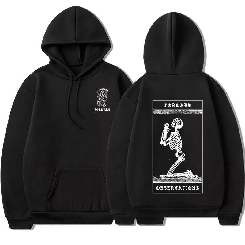 High Quality Fashion Trend Punk Skull Print Hoodie Gothic Clothing Unisex Vintage Classic Versatile Comfortable Sweatshirt