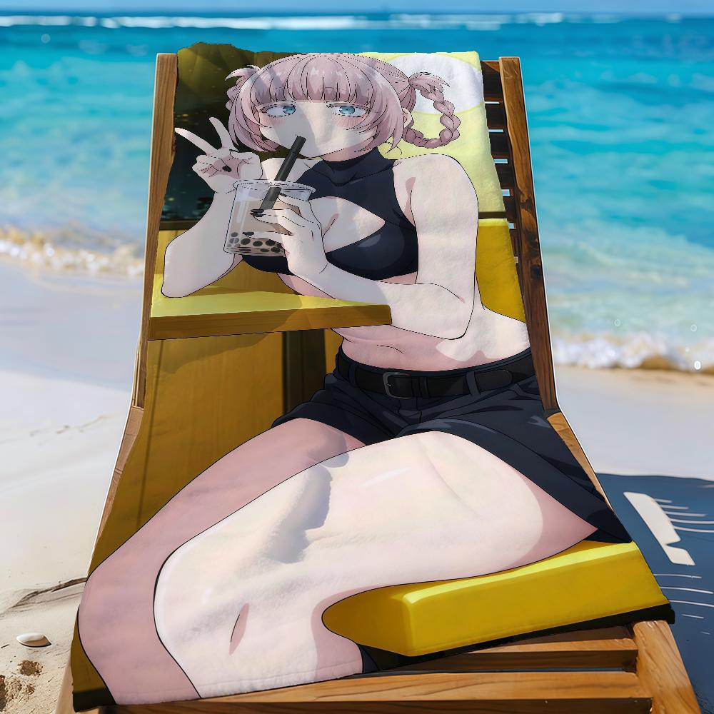 Anime C-Call of the Night-S Towel Sports Quick Dry Travel Camping Gear Sandproof Soft Light Large Beach Towel