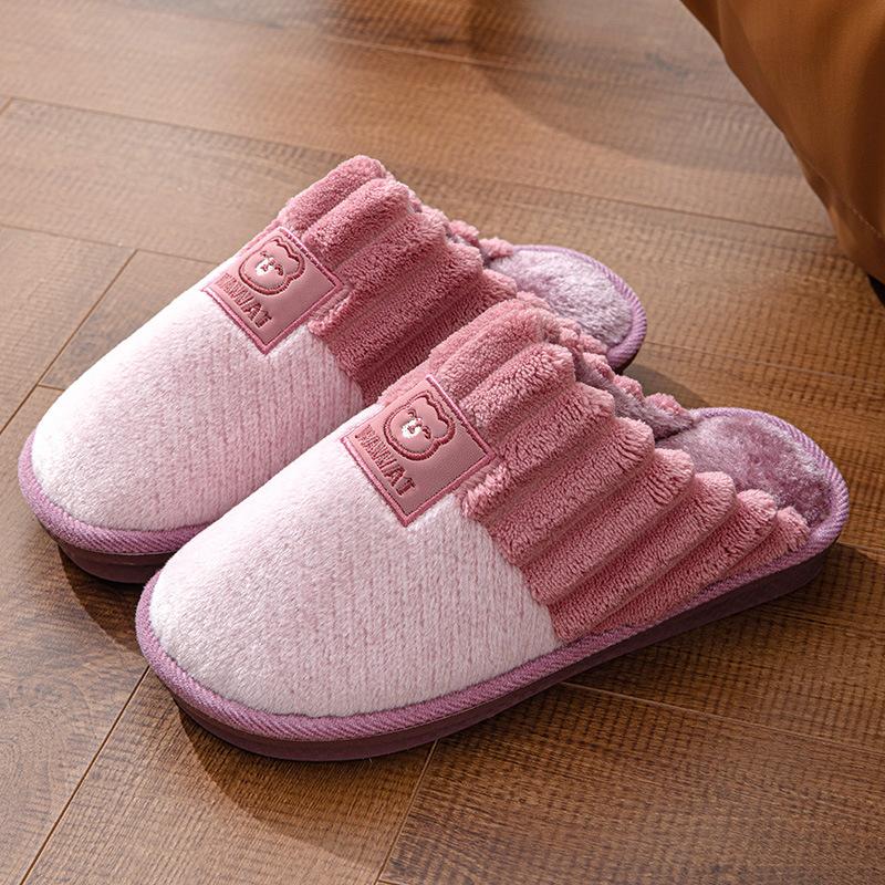 

People s thickened fur slippers 35-37 фиолетовый