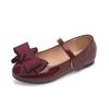 Mädchen Mary Jane Schuhe aus Lackleder im koreanischen Stil mit Schleife