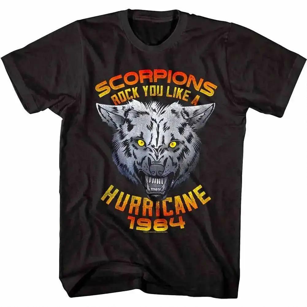 Scorpions Savage Amusement Album T-shirt Vintage Double Sided Band Hard Rock Cotone Nero Unisex T-shirt