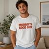 Mama's Guter Junge Lustiges T-Shirt Herren Damen Weiß Witz Geschenk Freizeit Baumwolle