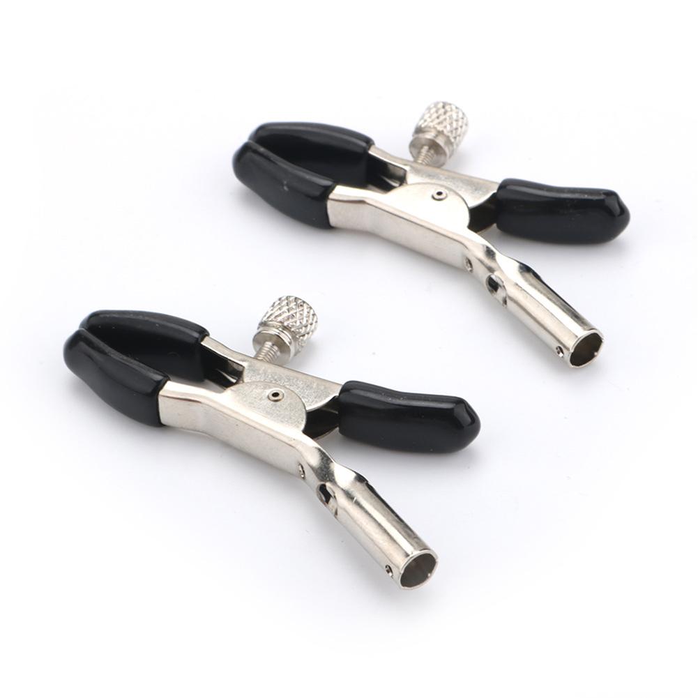 Nipple Clips Clamps Nipple Adjustable Pressure Breast Clamps Stainless Steel Non Piercing Nipple Rings For Women/Men