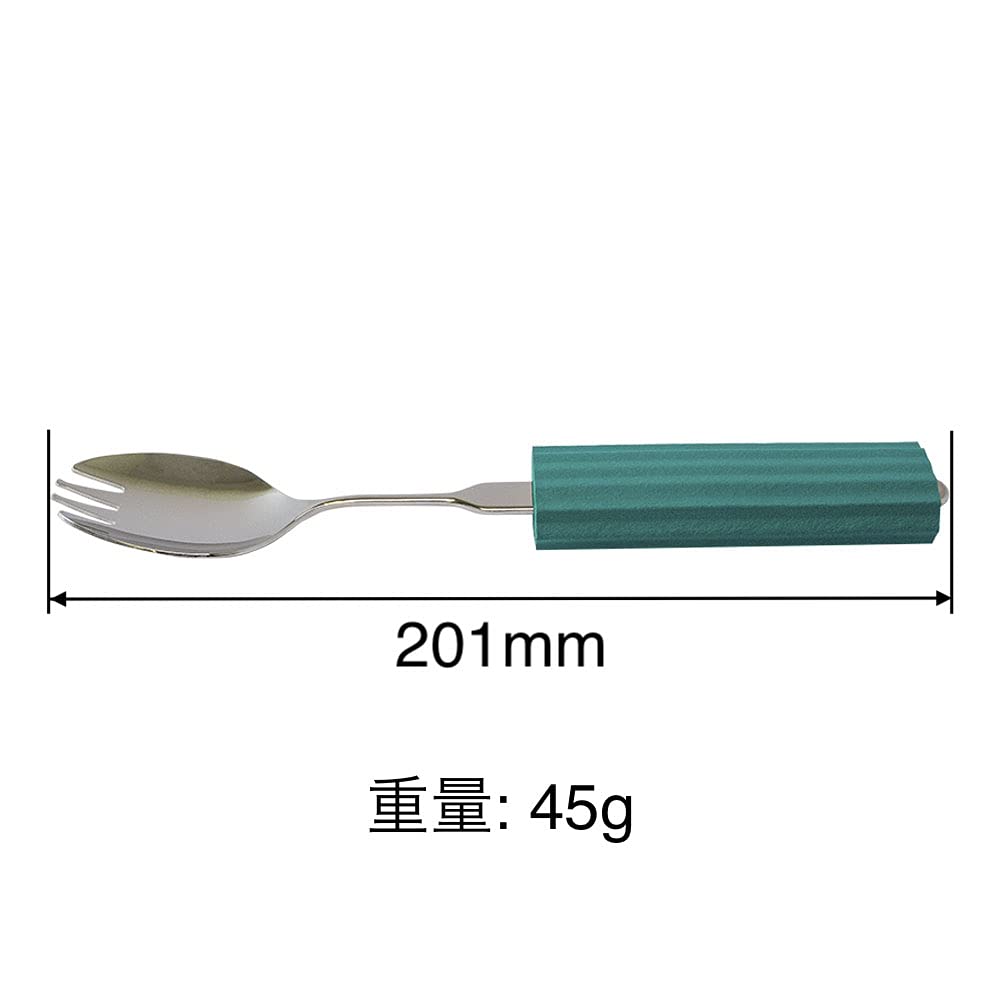 All-stainless steel handle, large spoonfork combination (includes Sponsi NS-2)