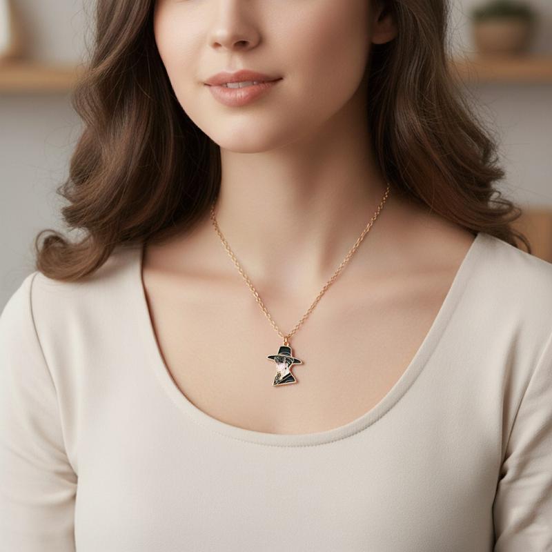 Kpop Demon Hunters Saja Boys Anime Necklace Cartoon Metal Pendant Creative Fashion Cosplay Jewelry Accessory Gift For Fans