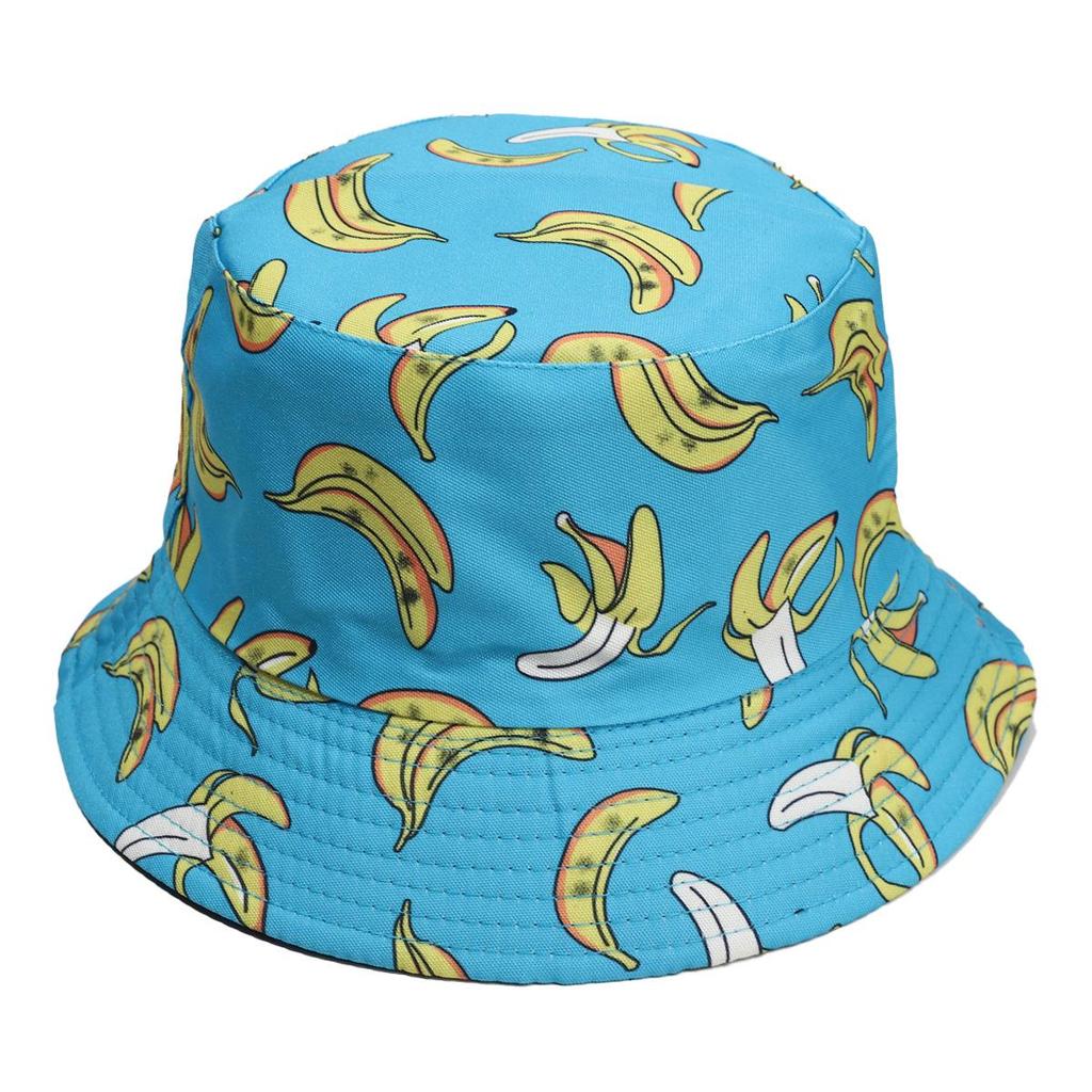 2026 Lemon Pattern Reversible Bucket Hat for Men & Women – Summer Sun Protection