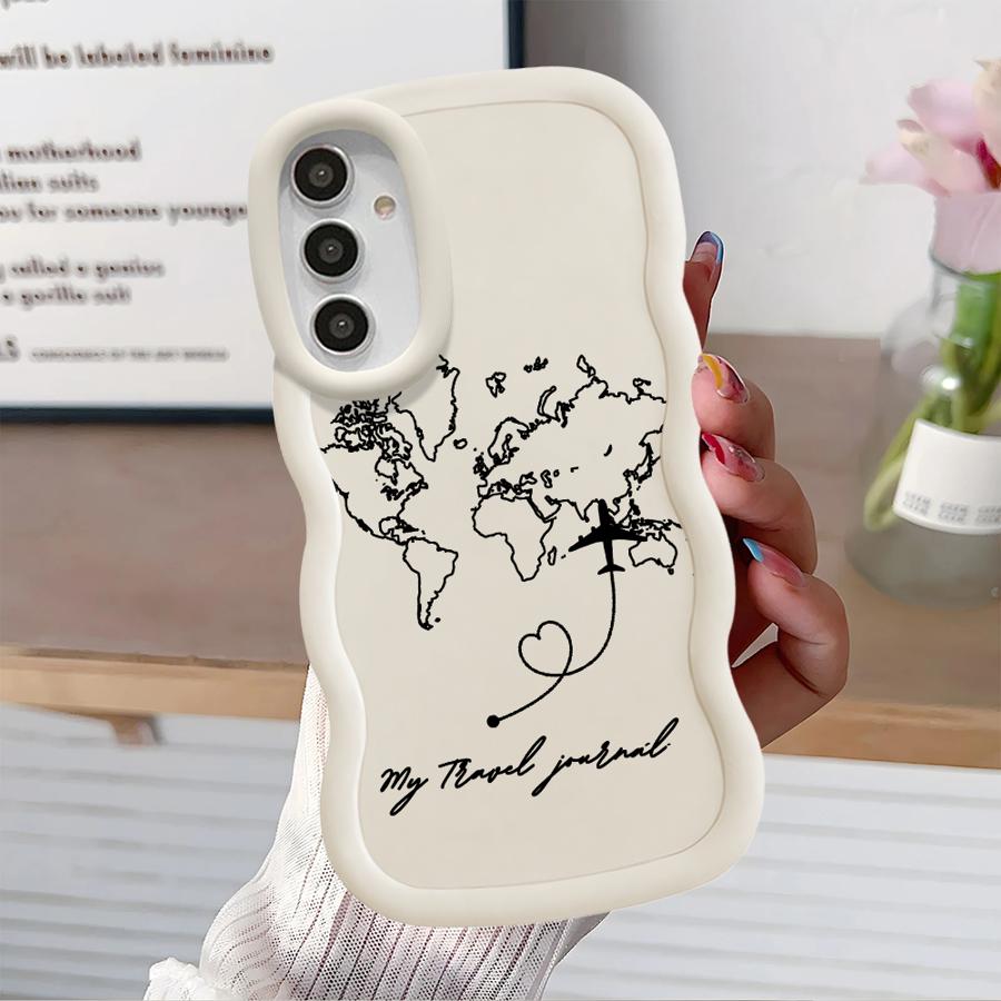 Soft Phone Cover Case for Samsung Galaxy A14 A11 A15 A52 A21s A12 A13 A16 A03 A05 A53 A33 A04 A23 A06 A22 My Travel Diary