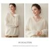 Korean Style Cashmere Women's Knit Sweater: Autumn Winter Solid Color Drop Shoulder Pullover
