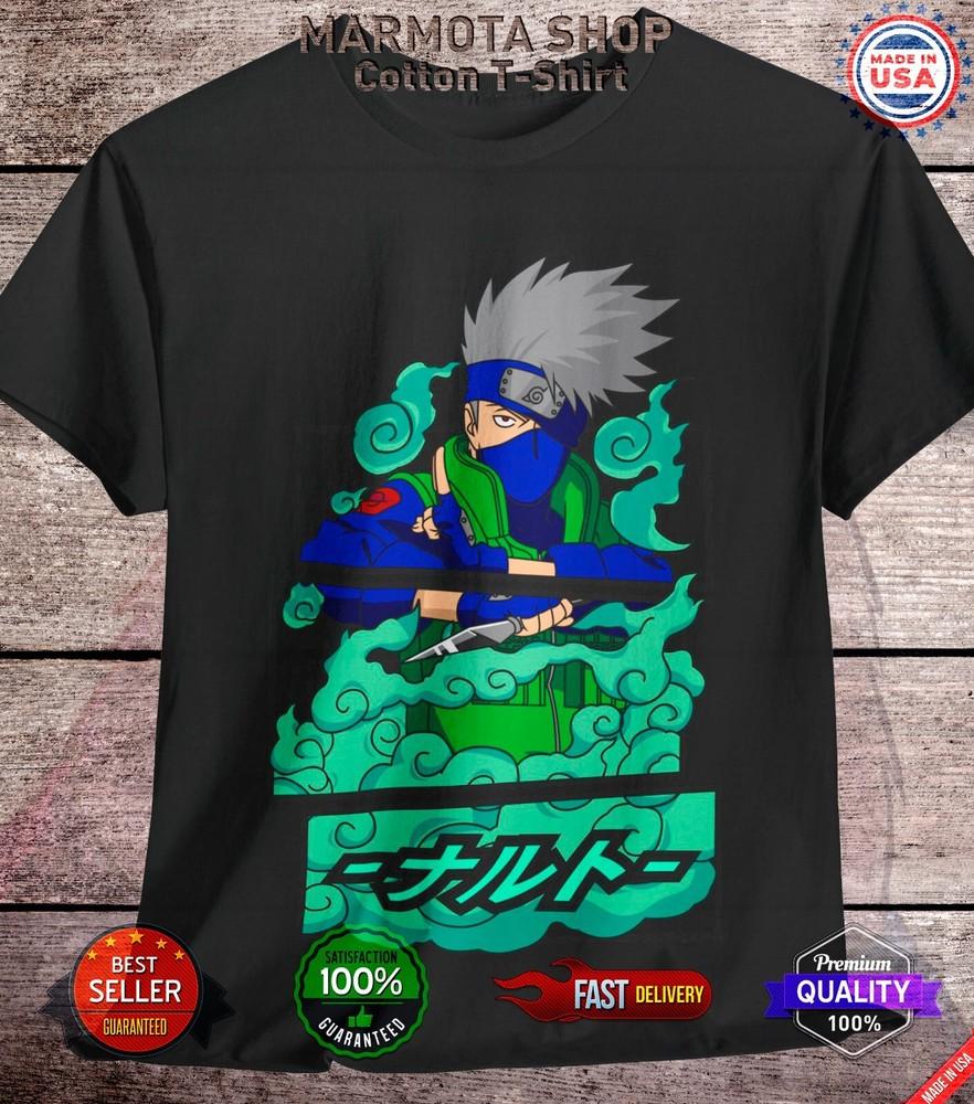 

Kakashi Shirt Naruto Shippuden Sasuke Itachi Anime Unisex Tee T-Shirt All Size 4XL