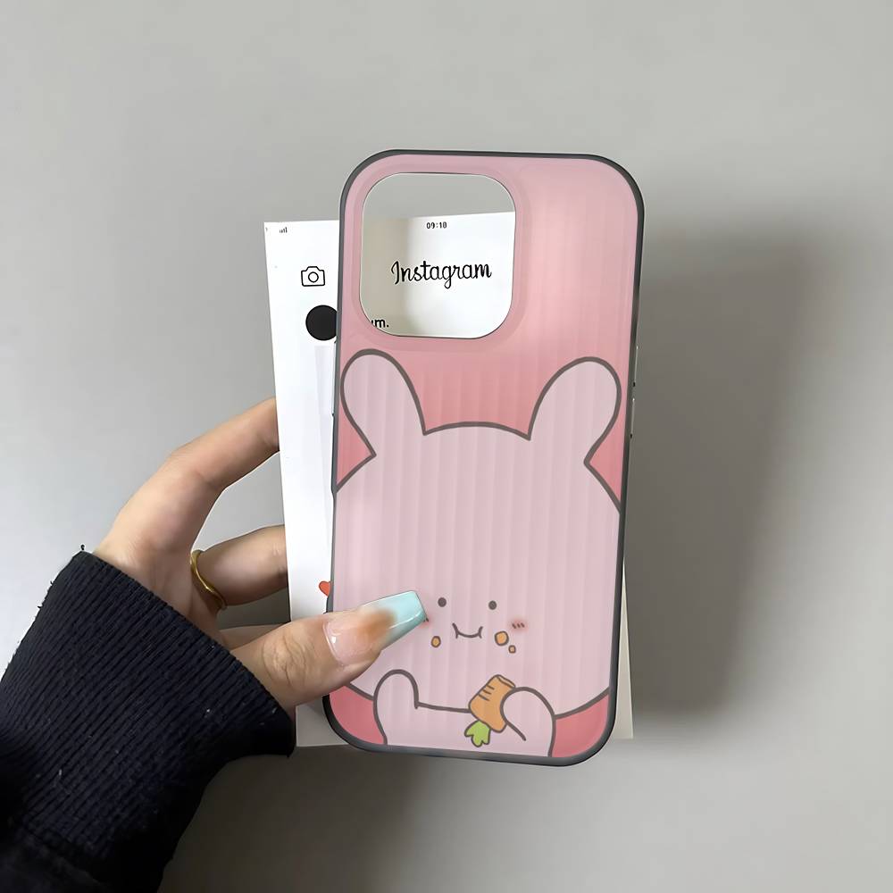 

Asamimichaan Asleep Cute Asamimi Soft Corrugated Transparent Phone Case For IPhone 17 15 16 11 12 13 14 Pro Max Plus Pro iPhone 14 plus