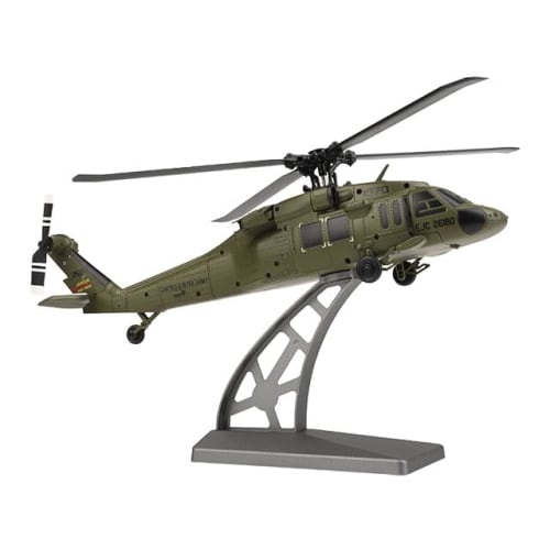 Hitec XK UH-60L K170 Blackhawk Pitch Control, 2.4G, 5CH, Official Japanese Product, Under 100g, Includes Display Stand, Takeoff and Landing Pad, 6-Axi