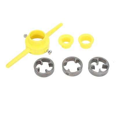 Set di filiere NPT Utensile per filettatura PVC Tubo Creatore di filetti Set di filiere tonde NPT Filettatrice per tubi Idraulica Utensile manuale Filettatrice per tubi Utensile per creare filetti