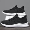 Knit Casual Shoes Men Sports Spring Summer Plus Size 46 Lightweight Soft Soled Running Breathable Casual Shoes Walking Knit