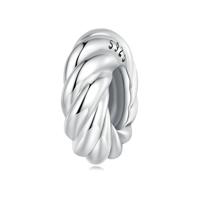 Bamoer Real 925 Silver Heart Beads Charm Mother & Daughter Pendant for Mom Fit Bracelet Necklace Mother s Day Jewelry