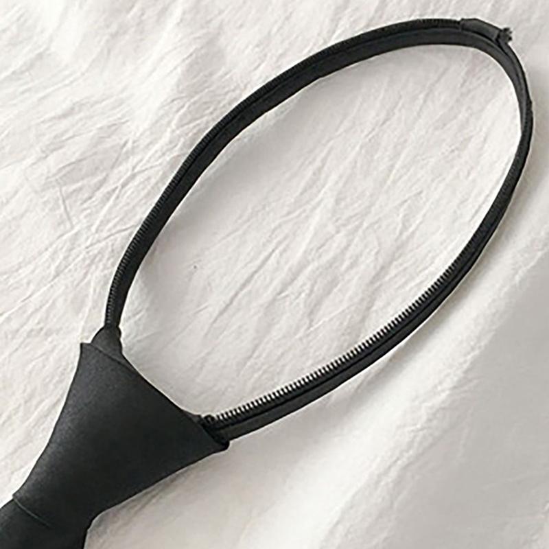 Women Ties 2021 Retro Solid Silky Narrow Neck Tie Slim Smooth Womens Necktie