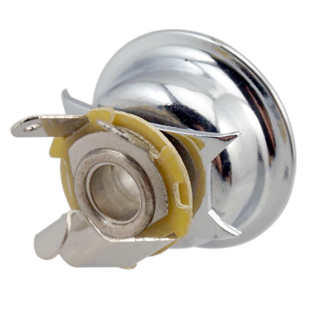 1/4 Inch Copper Guitar Output Plug Socket for Guitar Musical Instrument Parts