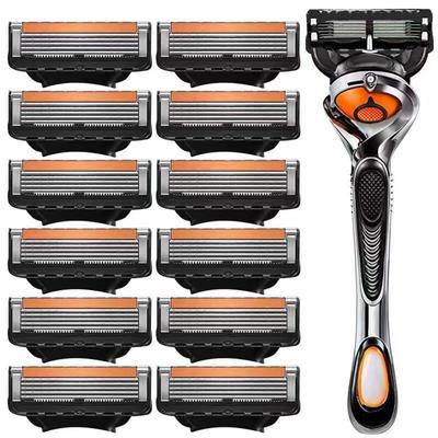 Men's Premium 5-Layer Razor Replacement Blades for Manual Shaving