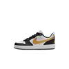 Court Borough Low Recraft GS Black Metallic Gold Kids Sneakers White DV5456-008