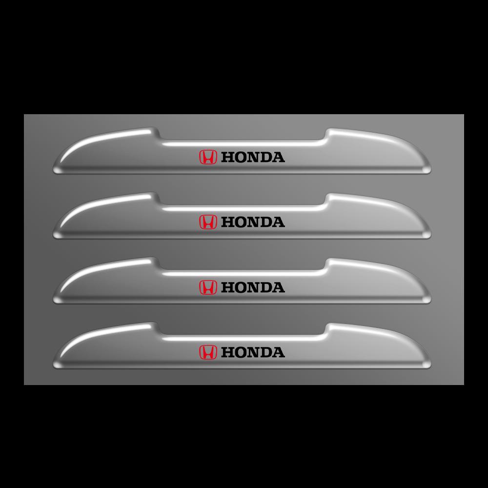 4Pcs 3D Car Door Anti-collision Bumper Strip Guards Side Protector Sticker For Honda Civic 10th 11th Gen Hrv Jazz City Accord