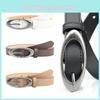 Modischer Freizeit-Ledergürtel für Damen mit Legierungsschnalle für Jeans und Hosen