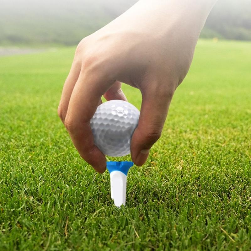 High Performances Golf Tees Training Ball Holder Low Friction Plastic Step Down Golf Tees Practice Tool Golf Accessories
