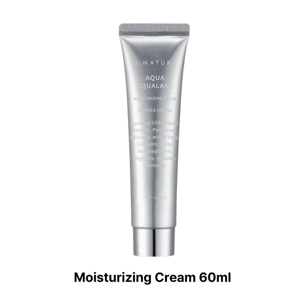 [S.NATURE] Aqua Squalane Moisturizing Cream 60ml + [TORRIDEN] Dive-In Low Molecule Hyaluronic Serum 50ml
